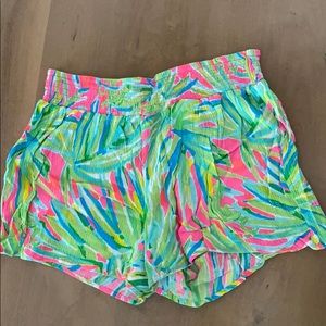 Lilly Pulitzer colorful elastic shorts